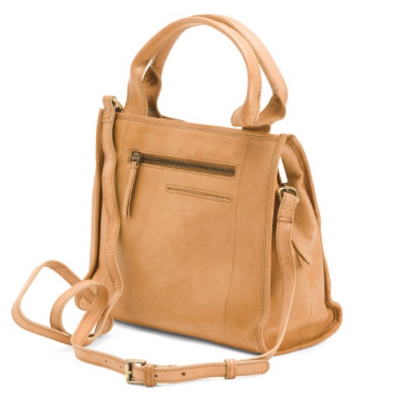 NWT Leather Woven Satchel - Picture 4 of 5